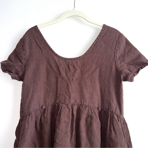notPERFECTLINEN Brown Linen Dress - Picture 6 of 9